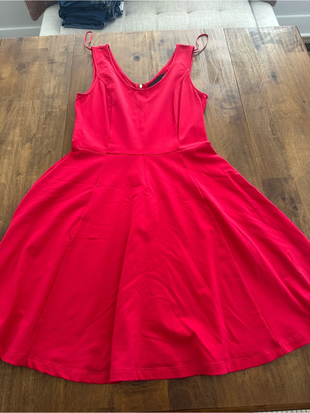 CYNTHIA ROWLEY Sleeveless Red Skater Dress